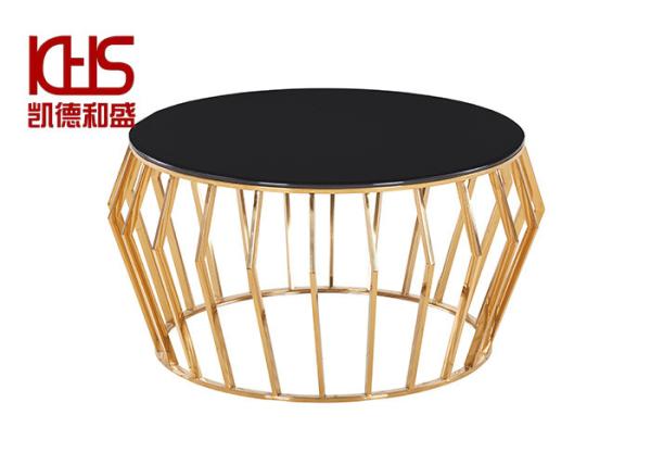 Buy cheap 90x90x42cm Metal Frame Luxury MDF Coffee Tables Formaldehyde Free from wholesalers
