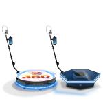 4 Person 360 Rotating Photo Booth With Led Light Phone Ipad Camera Holder