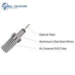 G655 Opgw Fiber Optic Cable , G652D Optical Fiber Composite Overhead Ground Wire