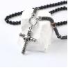 Buy cheap Stainless steel skull cross pendant, European and American cross-border trendy boyfriend necklace hang tag from wholesalers