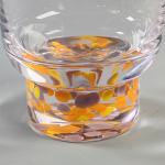 Confetti Decorative DOF Glass Handmade Crystal Tumbler Water Glasses Mexico Rock