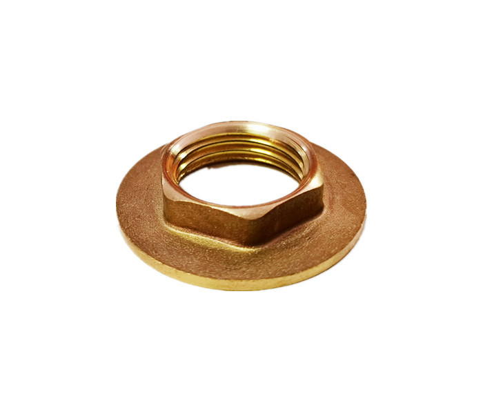 1/2″ NPT Wide Flange Brass Tap Back Nuts Male