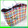 Buy cheap LUDA large capacity straw bag colorful pp strap woven straw bag from wholesalers