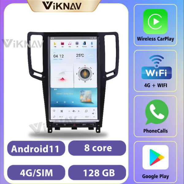 Buy cheap 13.6 Inch Car radio For 2010-2013 Infiniti G25 G37 128G Navigation GPS Multimedia DVD Player Android Wireless Carplay 4G from wholesalers