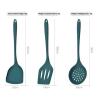 Buy cheap Wholesale Food Grade Soft Green Heat-Resistant Tableware Non Stick Pot Kitchen Stir Fry Spatula Leaking Spoon 5piece Set from wholesalers