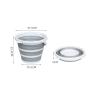 Buy cheap Foldable Large Capacity Silicone Bucket Cleaning Tool With Handle Space Saving Outdoor Water Basin For Garden Or Camping from wholesalers