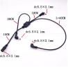 Buy cheap 1 Female to 3 Angle Male Ways DC Splitter Power Extension Cable for CCTV Security Camera from wholesalers