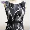 Buy cheap Women print long fashion a line dress ladies sexy women clothing dresses lady with waist belt from wholesalers