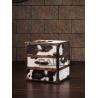 Buy cheap classical antique cow color leather drawers case furniture from wholesalers
