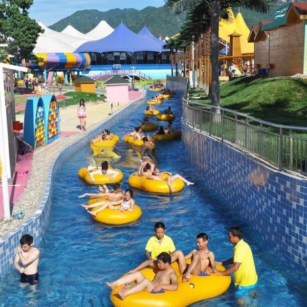 Buy cheap Outdoor Playground Water Park Lazy River Equipment Length 100-400m from wholesalers
