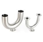 Clamped Stainless Steel U Pipe , Mirror Polished SS304 Stainless Steel Tee