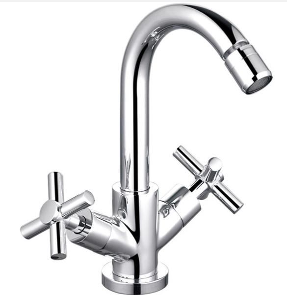 Buy cheap Modern Style Brass Bidet Mixer Tap Double Handle Chrome Finish T80532 from wholesalers