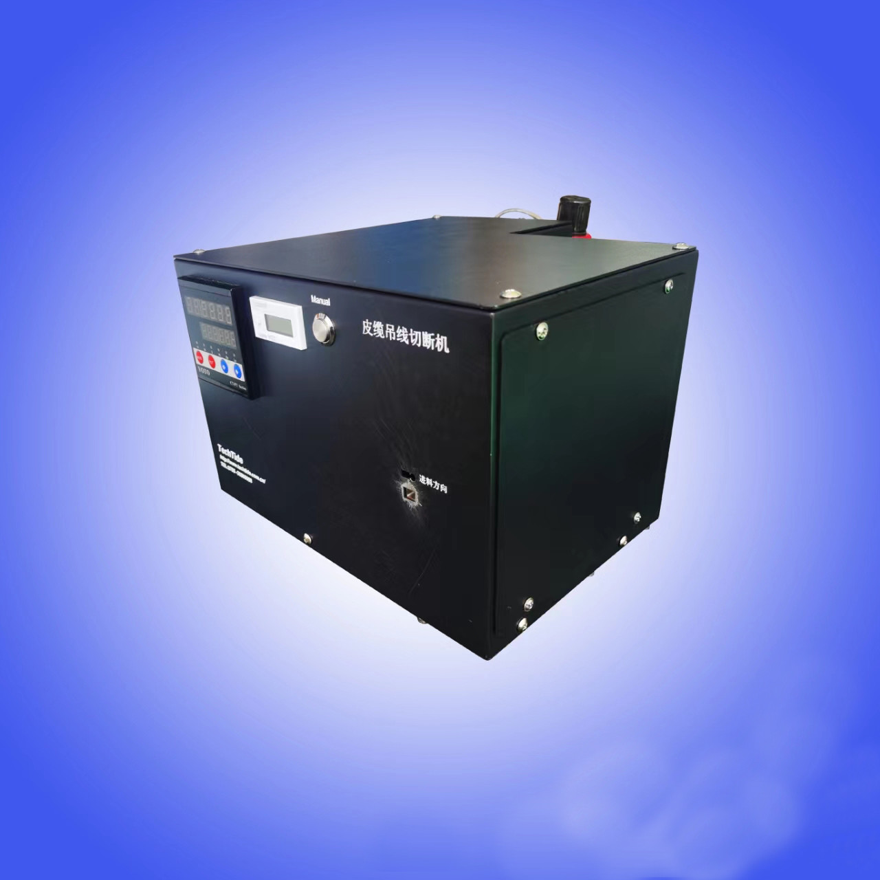 CLX-DXJ20 FTTH Drop Cable Cutting Machine Pneumatic Steel Wire Cutting Machine for patchcord production line