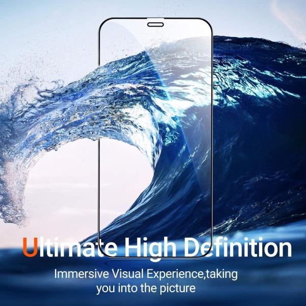 Diamonds Hard Compatible with iPhone 12 Screen Protector/iPhone 12 Pro Screen Protector [10X Military-Grade Shatterproof