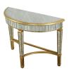 Buy cheap Antique Silver Mirrored Furniture Demilune Console Table Custom from wholesalers