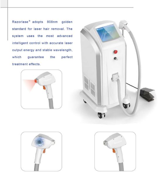 Buy cheap Salon 808nm Laser Hair Removal Device With Efficient Skin Cooling System from wholesalers