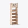 Buy cheap Classical Wine Display Stand Wooden Display Shelf Beverage Juice Stand For Supermarket from wholesalers