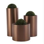 Kinds of gold flower pot planters metal round flower pot