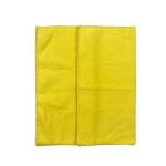 Warp Knitted Microfiber Cleaning Fabric Yellow 40x40 Piped Polyester Polyamide