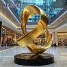 Buy cheap Large indoor hotel lobby Pop Art golden stainless steel statue from wholesalers