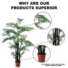 Buy cheap 140cm Artificial Landscape Trees Bamboo Areca Palm Fire Retardant from wholesalers