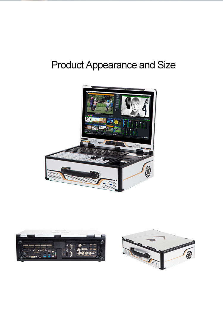 8K Pro Version Portable Live Broadcasting All-in-One Machine 2T ROM 12-Channel Built-In Switcher