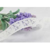 Buy cheap Beige Cotton Floral Embroidered Lace Trim By The Yard For Summer Evening Dress product