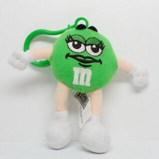 Buy cheap M&M’ Character Green Keychain Plush Toys from wholesalers