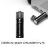 Buy cheap 1.5V 1000mAh Li Ion Rechargeable USB Battery , AA 03 18650 Lithium Ion Battery from wholesalers