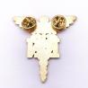 Buy cheap Colorful Custom Logo Lapel Pins , Silver Plated Letter Lapel Pins from wholesalers