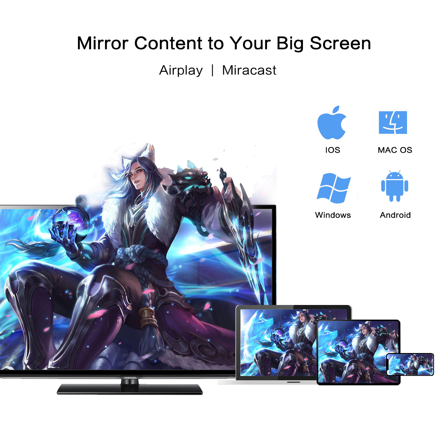 RTL8811CU WIFI Display Dongle RK3036 Mirascreen Google Chromecast