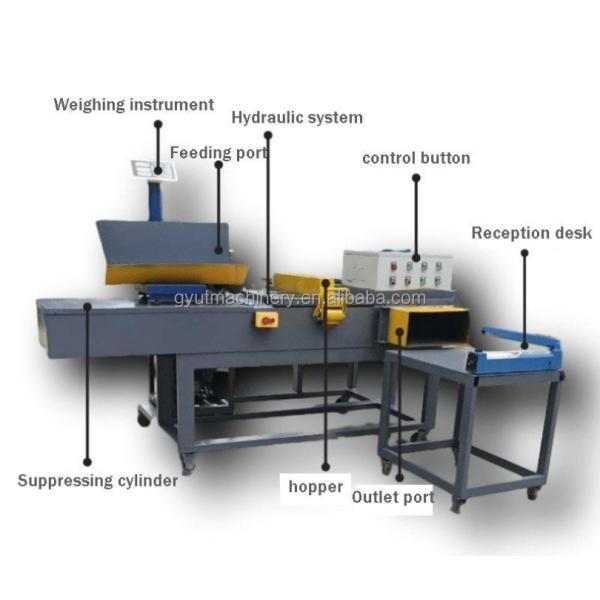 Competitive 2024 25kg Wipers Compressor Rag Cloth Packing Machine for 2300*5700*2900mm