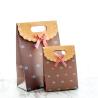 Buy cheap Boutique Craft Coloured Paper Gift Bags With Self Adhesive Ribbon from wholesalers
