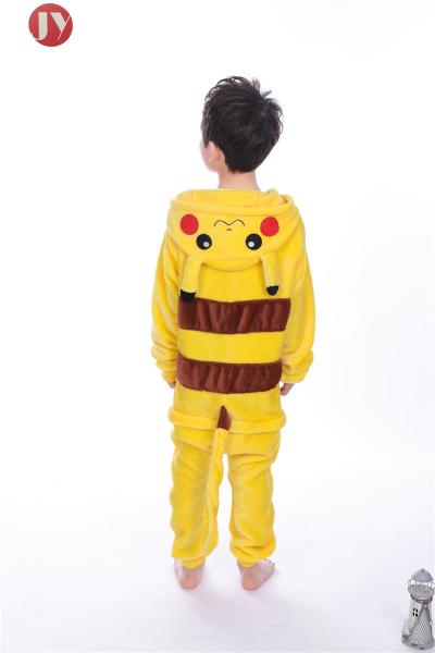 Buy cheap Wholesale Polyester Fluffy Flannel Fleece Kids Pikachu kigurumi Onesie Pajamas from wholesalers