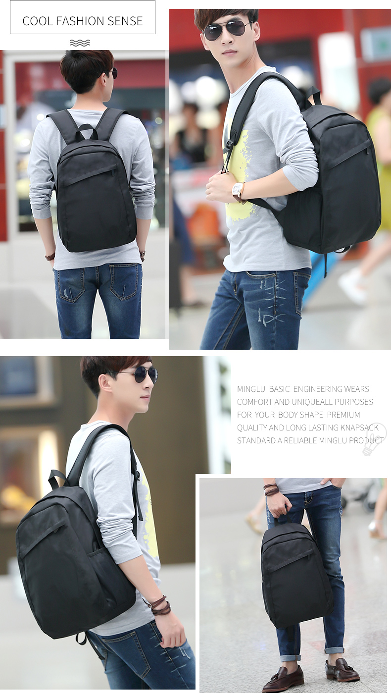 Wholesale custom logo men and women fashion middle school students waterproof backpack for kid school bag