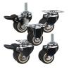 Buy cheap 80kg Loading 2" TPR Twin Wheel Furniture Casters With Grip Ring Stem from wholesalers