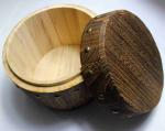 Backing Color Wooden Storage Barrels Vintage Style 100% Paulownia Wood