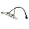 Buy cheap 30cm Motherboard Internal 9pin Pitch 2.54mm to Dual Port USB 2.0 A Female Screw Lock Panel Mount Cable from wholesalers