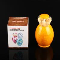 Buy cheap Contemporary Wood Grain Printing Plastic Toothpick Holder For Home product