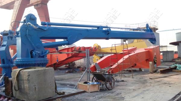 Buy cheap Telescopic Used Hydraulic Marine Crane Design for sale Marine Ship Deck Crane from wholesalers