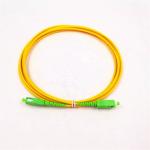 Yellow Single Mode Fibre Patch Leads , FTTH SC APC Patch Cord 1260-1650nm