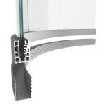 U Channel Glass Profile Frameless Glass Panel Aluminum Glass Railing Base