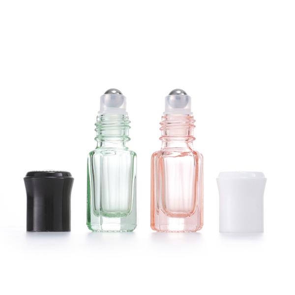 Buy cheap Colorful Octagonal Glass Roller Bottles Mini Essential Oil Massage Roll On Bottle from wholesalers