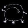 Buy cheap Minimalist Style Plain Silver Bracelet 925 Jewelry Display With Big Heart from wholesalers