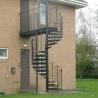 Buy cheap Outdoor Powder Coated Carbon Steel Spiral Staircase Customized Size from wholesalers
