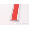Buy cheap Extruded Aluminum Stair Nosing With Non Slip PVC Rubber , Metal Stair Edge Protectors from wholesalers