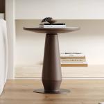 Oak Metal Marble End Tables Veneer Metal Side Table With Marble Top