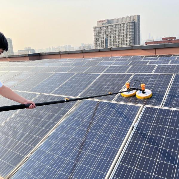 Buy cheap Electric Solar Panel Cleaning Equipment Double Head Nylon Brush for Cold Water Cleaning from wholesalers