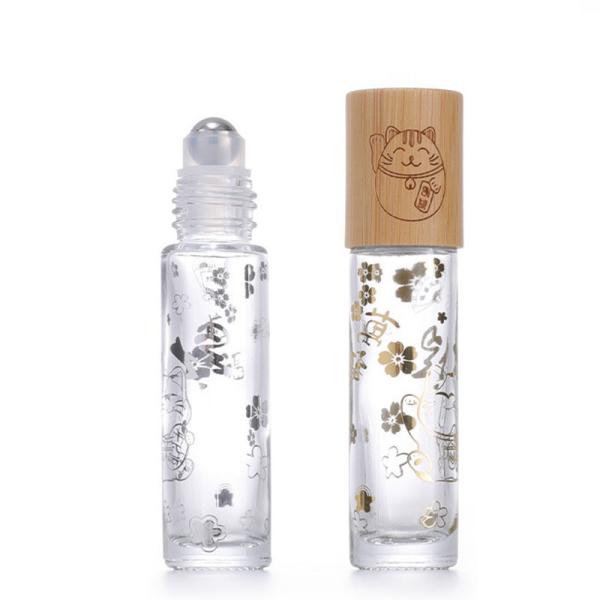 Buy cheap 5ml 10ml 15ml Bamboo Wooden Glass Roller Ball Deodorant Bottle for Essential Oil Roll on Perfume without Reed Diffuser from wholesalers