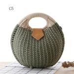 Wholesale Summer Handmade Ladies Fashion Handbags Women Straw Rattan Bag